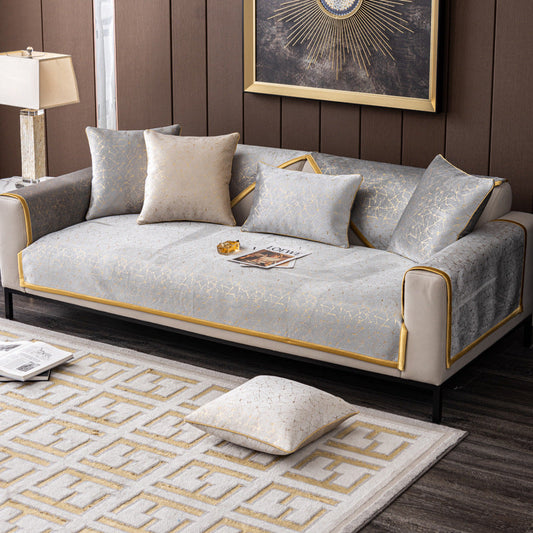 Housse De Canapé - Chenille Simple Et Moderne